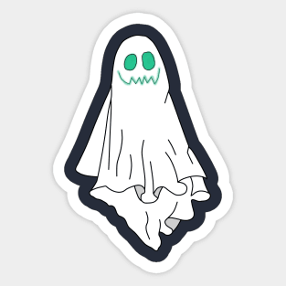 smiling ghost Sticker